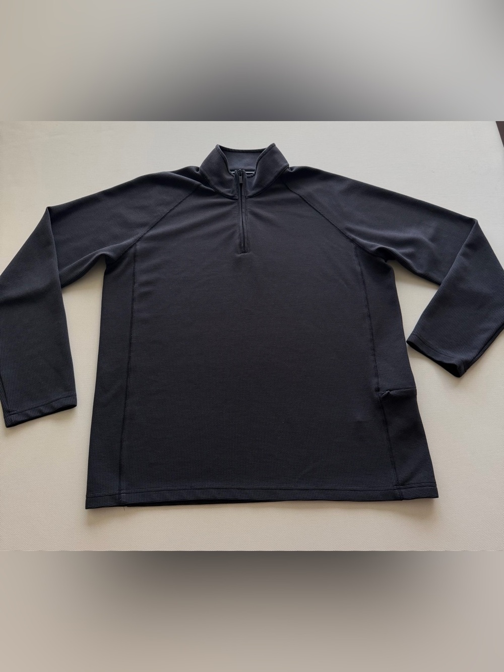 Lands' End Men's Gray Half-Zip Pullover
